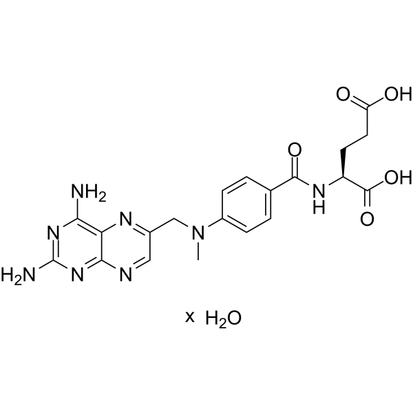 Methotrexate hydrate (Amethopterin hydrate; CL14377 hydrate; WR19039 hydrate) 133073-73-1